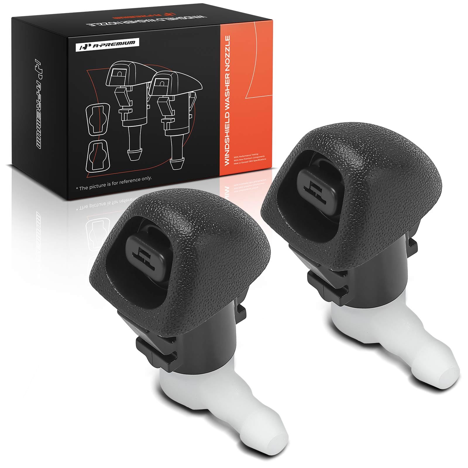 Amazon.com: A-Premium Front Windshield Washer Nozzle Compatible
